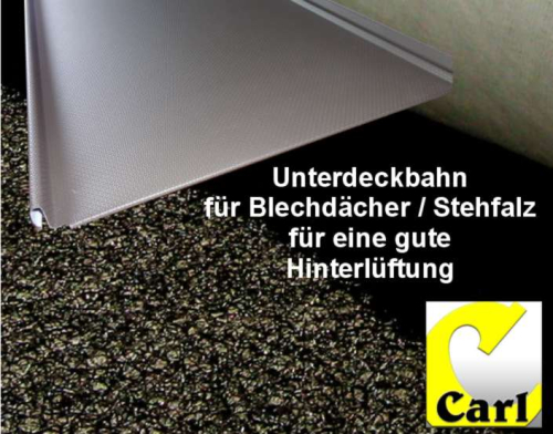 Trennlage für Metalldeckung