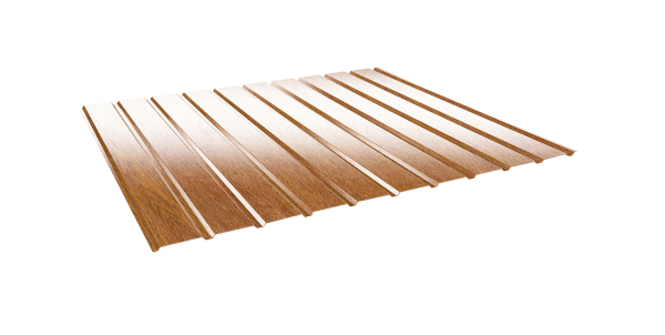 Trapezbleche in Golden Oak